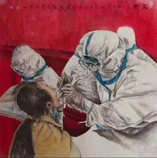 众志成城万众一心书法,众志成城同心抗疫书画