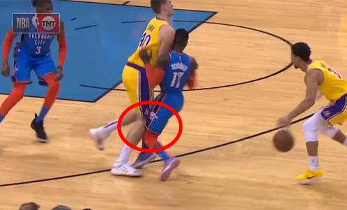 湖人双核受伤,湖人遭雷霆大逆转集锦