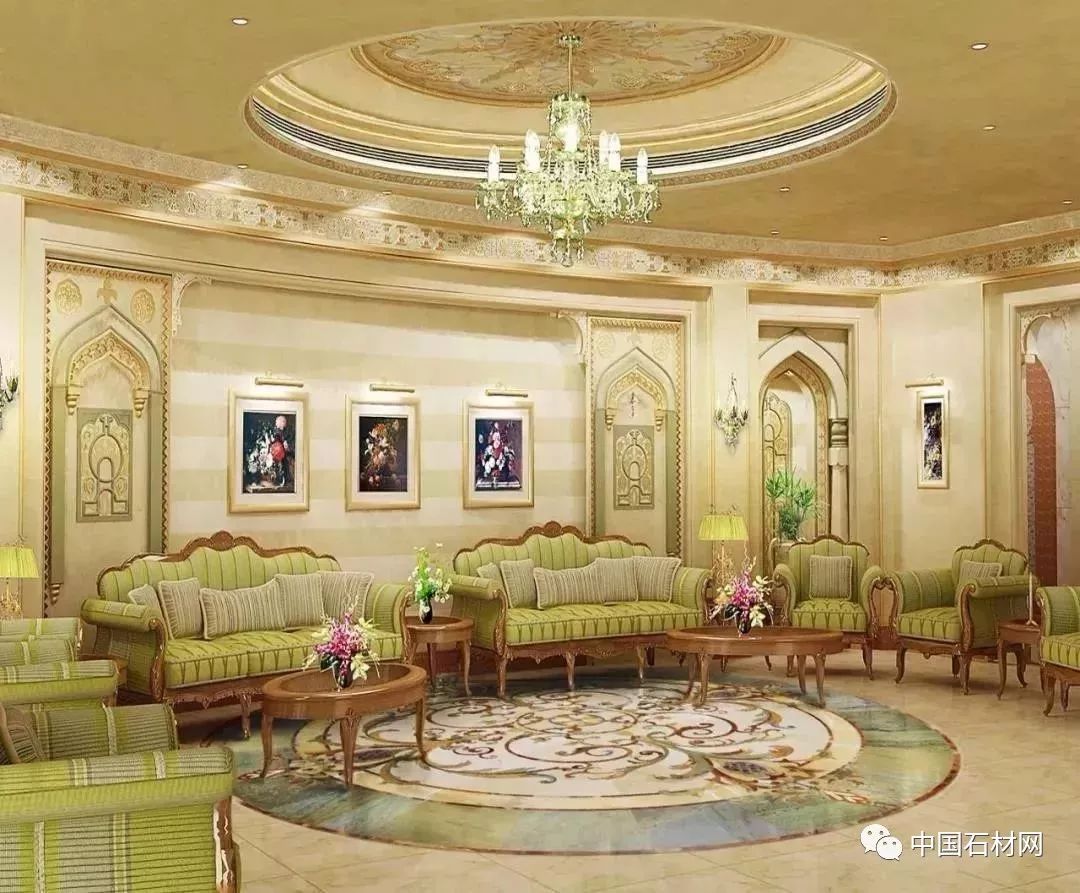 中式别墅石材水刀拼花图册,顶级石材水刀拼花