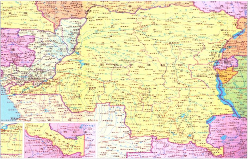 刚果盆地简介,非洲刚果河地图