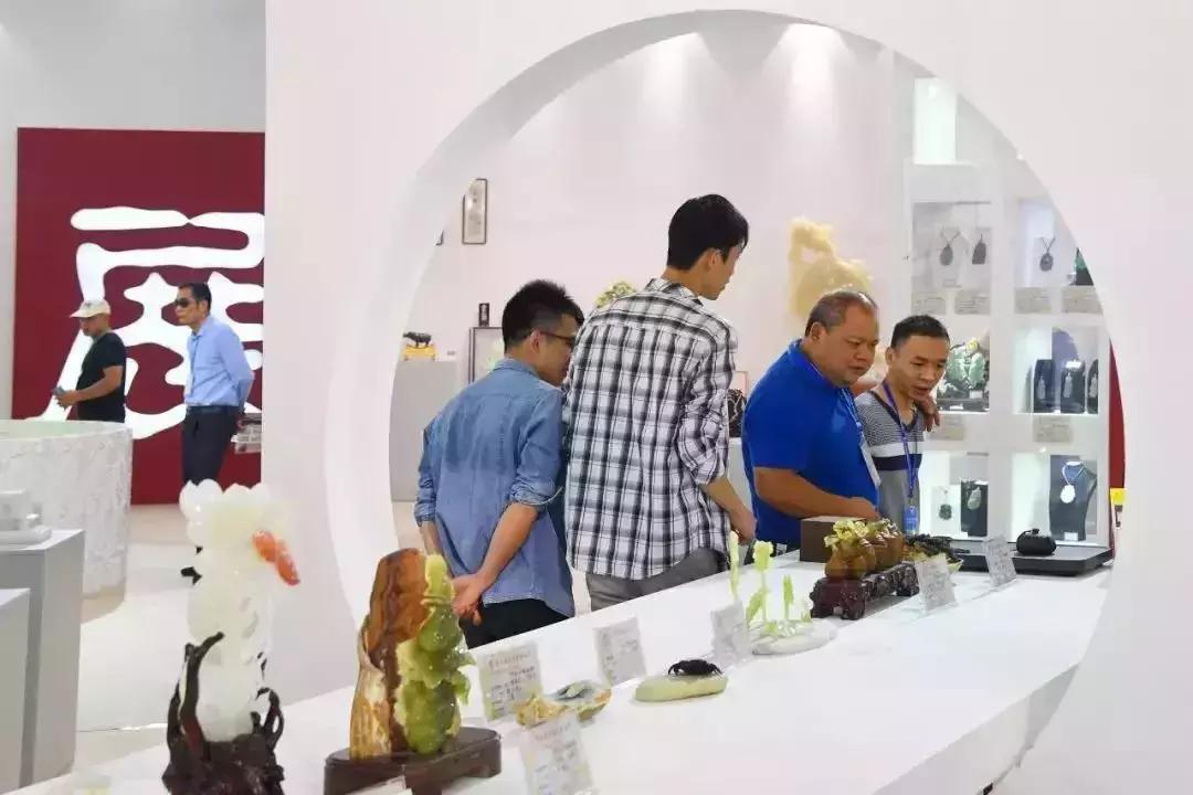 云浮石展会现场,云浮石展