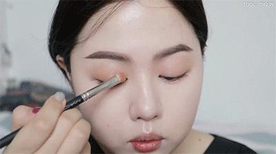 单眼皮肿眼泡眼尾上翘眼妆画法,单眼皮眼妆的画法初学者视频