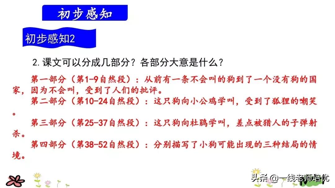 三年级上册语文书第14课小狗学叫,三上语文小狗学叫知识点