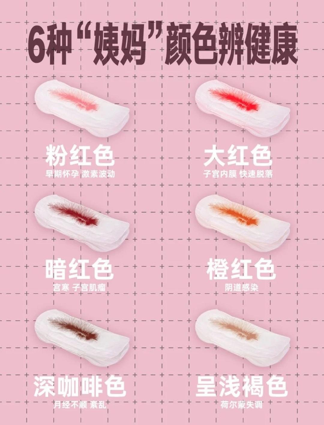六种姨妈颜色辨健康,姨妈颜色哪种颜色是正常的