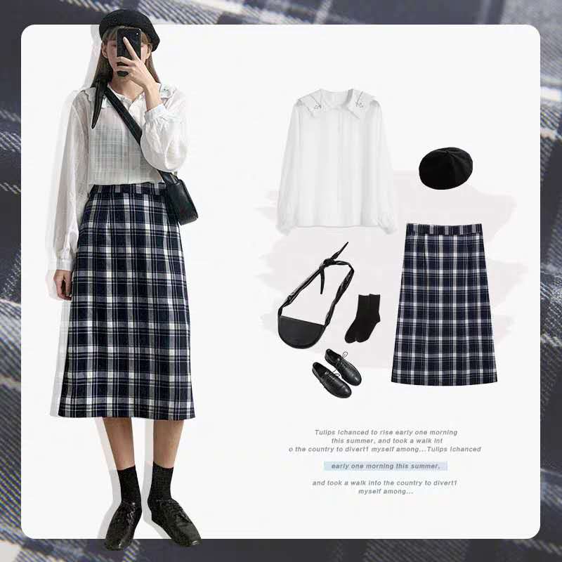 灰色格子西装怎样搭配不显老气,西装格子连衣裙怎么穿不显老气