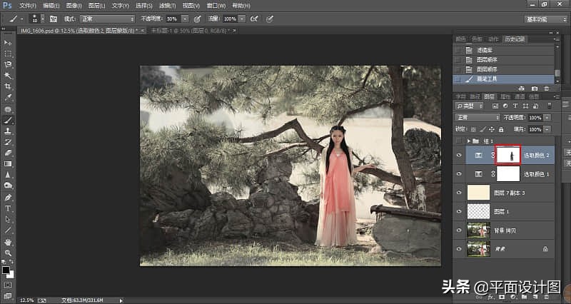 ps古风夜晚修图教程,摄影ps古风后期