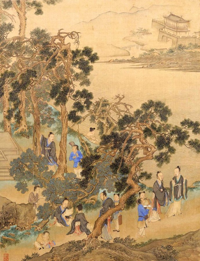 明代四大家仇英重彩画作品欣赏,仇英十大传世名画图文