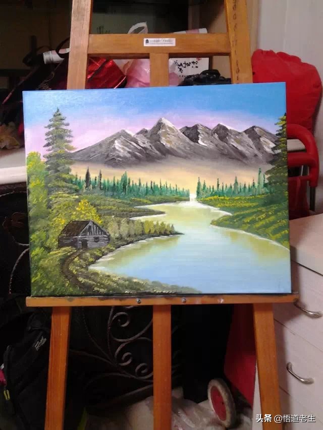 从零开始学会画简单的油画,一日一画零基础油画入门