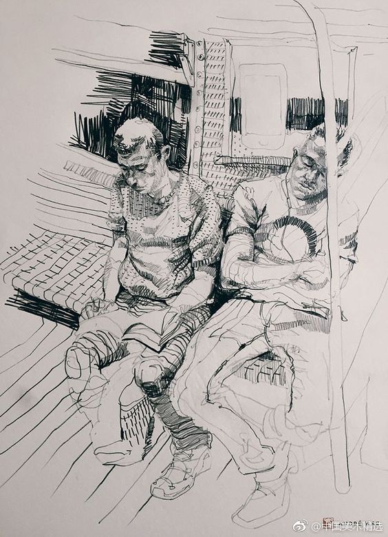 消防员救火速写场景,绘画高难度精致场景