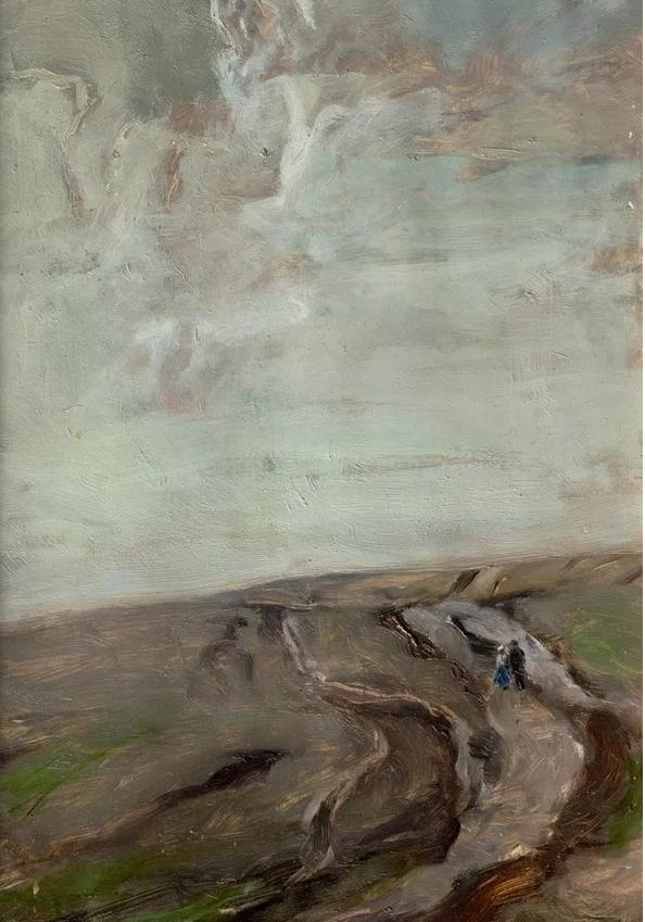 油画家何多苓作品选,1986年当代油画四人展何多苓