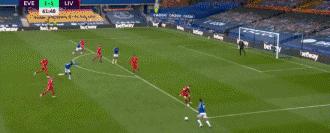 利物浦2-0埃弗顿回放,利物浦不道德进球