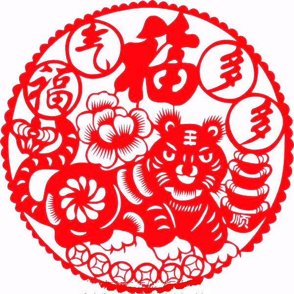 剪纸窗花儿童手工,民俗剪纸图案大全