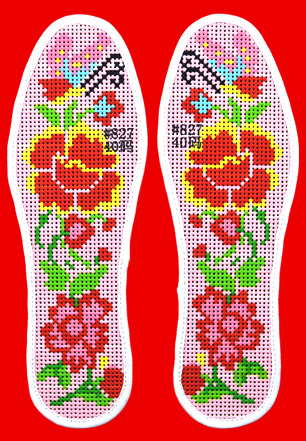 爱家人爱生活手工绣花鞋垫,绣花鞋垫文化传承