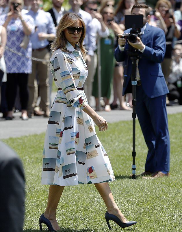 梅拉尼娅访问中国期间穿平底鞋,梅拉尼娅访日本