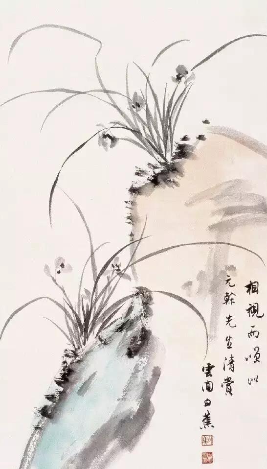 中国十大名家画兰,中国画名家画兰