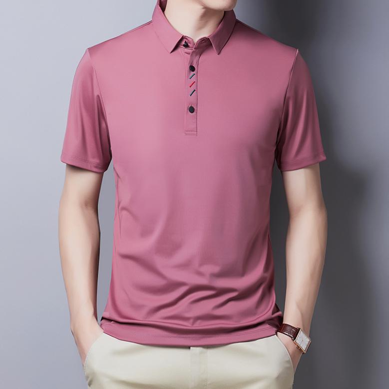 男装高级感与时尚感夏天polo衫,品质男装时尚百搭高档polo衫