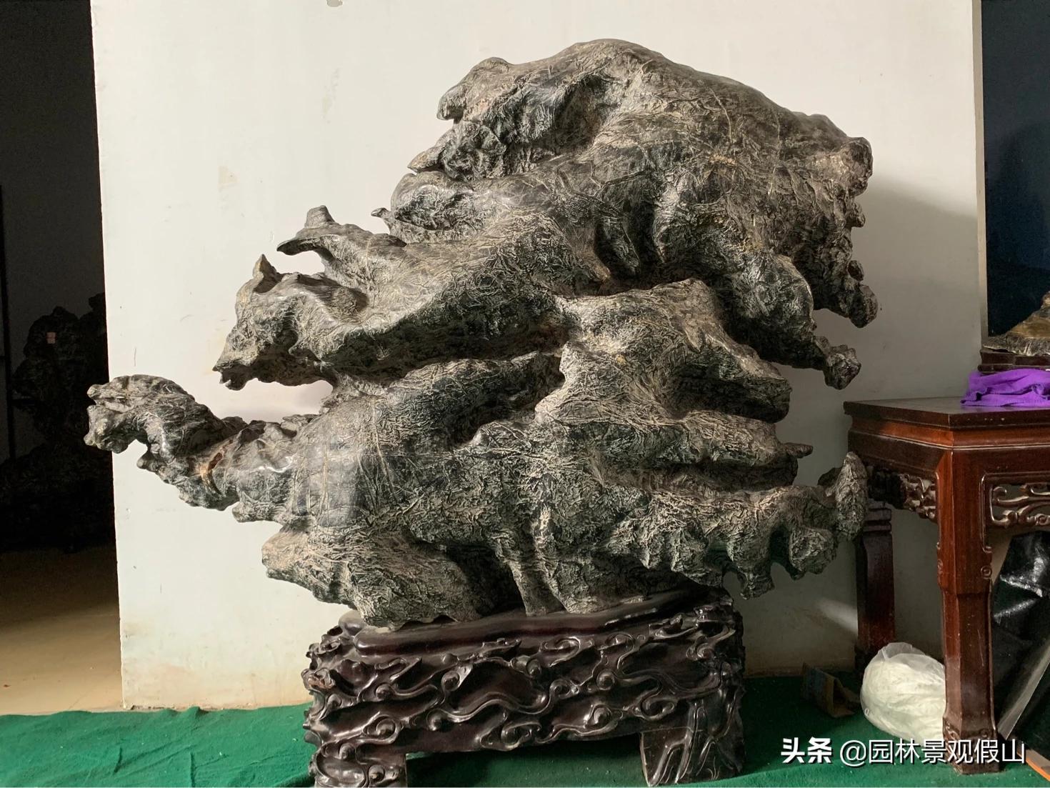 灵璧石摆件仅供直播间拍卖,灵璧石摆件龙头放家里什么位置