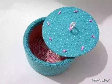 纸盒改造收纳篮,废物利用迷你收纳盒手工制作