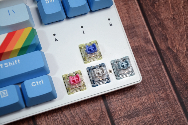 达尔优a84机械键盘开箱,达尔优键盘天空轴a87