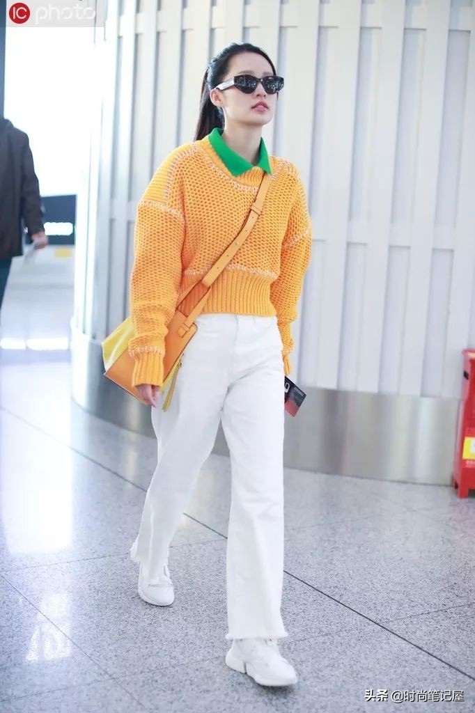 爆款撞色慵懒风毛衣穿搭,毛衣衬衫外套长款慵懒风穿搭