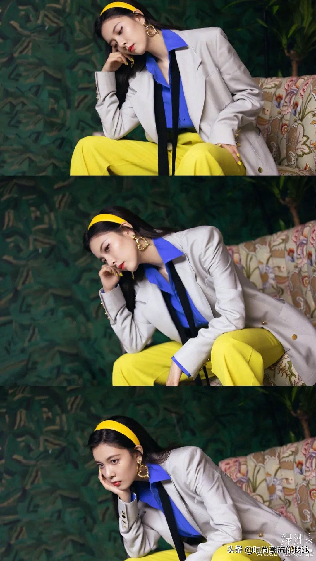 夏天穿马卡龙色系的长裤,马卡龙紫色裤子搭配