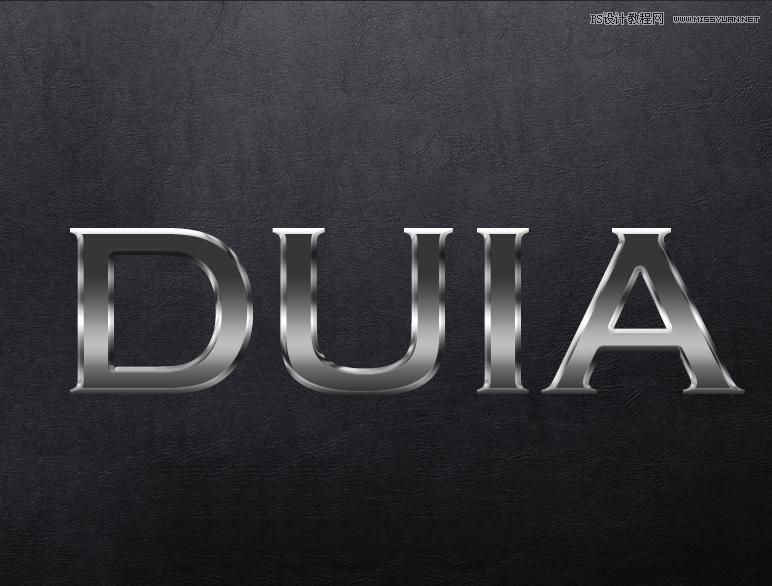 ps银色金属p成黑色金属,金属字体ps教程视频