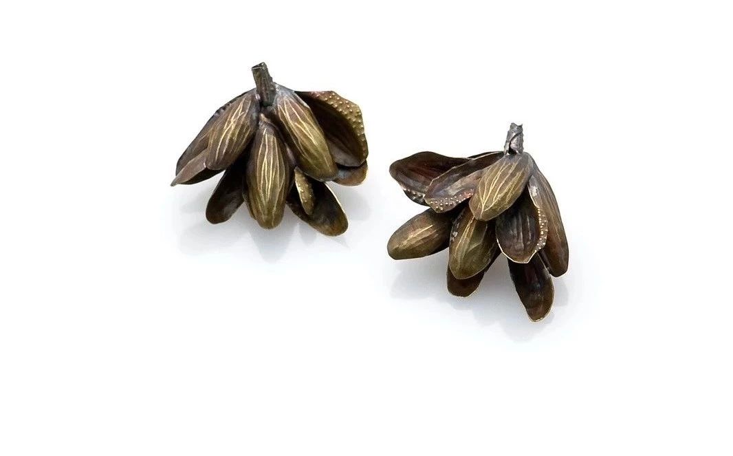 设计师款小众高级感三面彩钻耳环,设计师款耳饰高级感珍珠