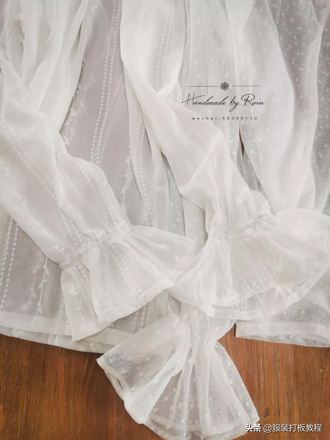 新款蕾丝网纱高领打底衫,蕾丝打底衫裁剪方法教程