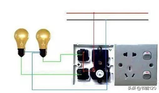 应急灯二线开关接线方法视频,应急灯搭接线正确接线方法