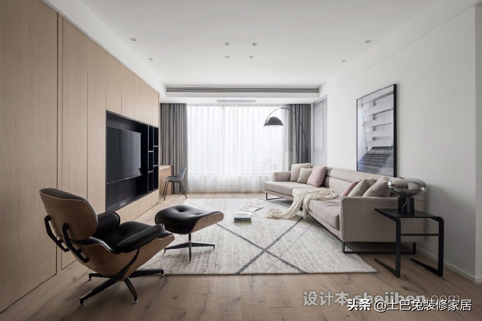 客厅隐形门装修效果图大全简约,小户型客厅隐形门设计太妙了