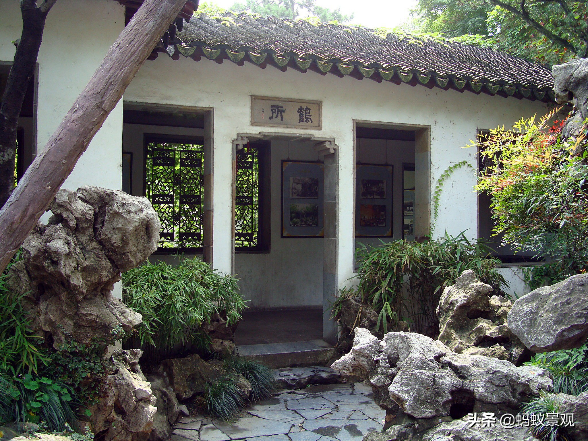 留园建筑布局照片,留园建筑景观内容