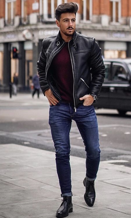 皮毛一体皮衣和羽绒服哪个更保暖,冬季穿搭男保暖又好看羽绒服