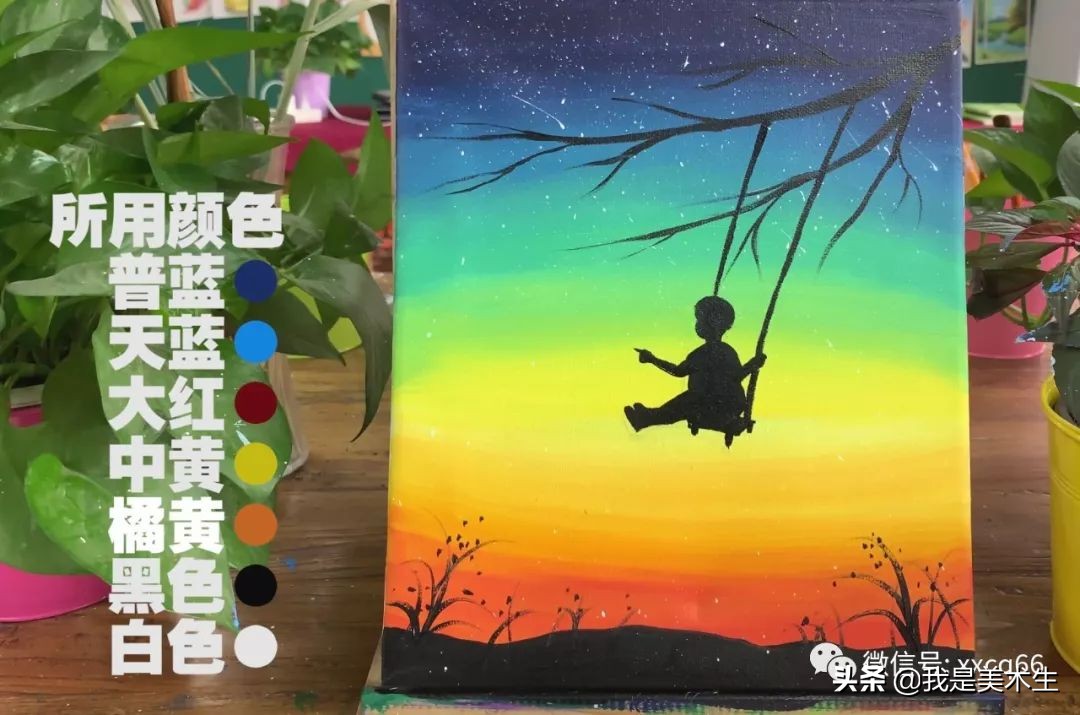 怎么画屋顶油画教程,油画教程简单星空小孩可以画的