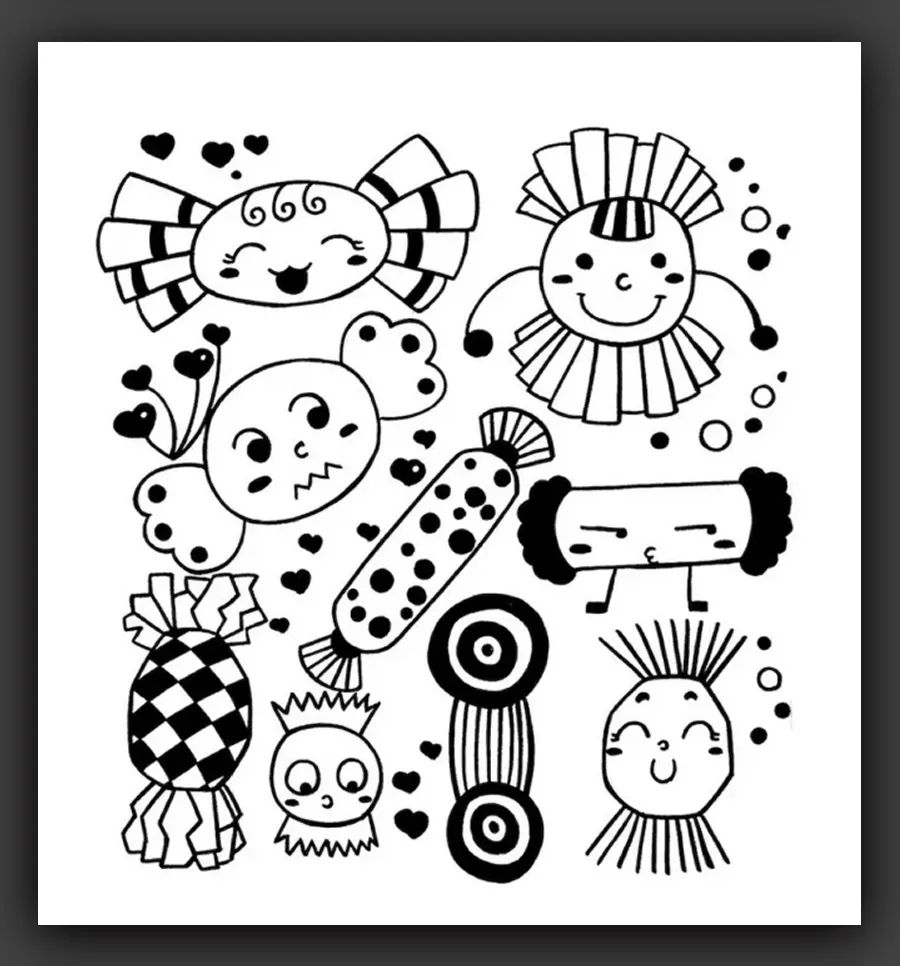 儿童简笔画素材简单易学儿童画,儿童画素材大全简单漂亮简笔画