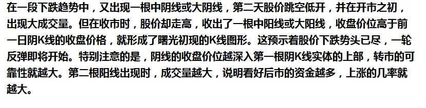 抄底60分钟k线图解,最适合抄底的30种技术形态附图