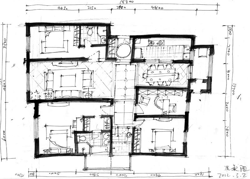 合肥室内家装设计培训班,合肥室内设计培训平面图