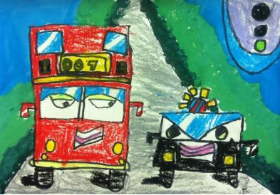 儿童画110警车图片,警车儿童画图片大全简单