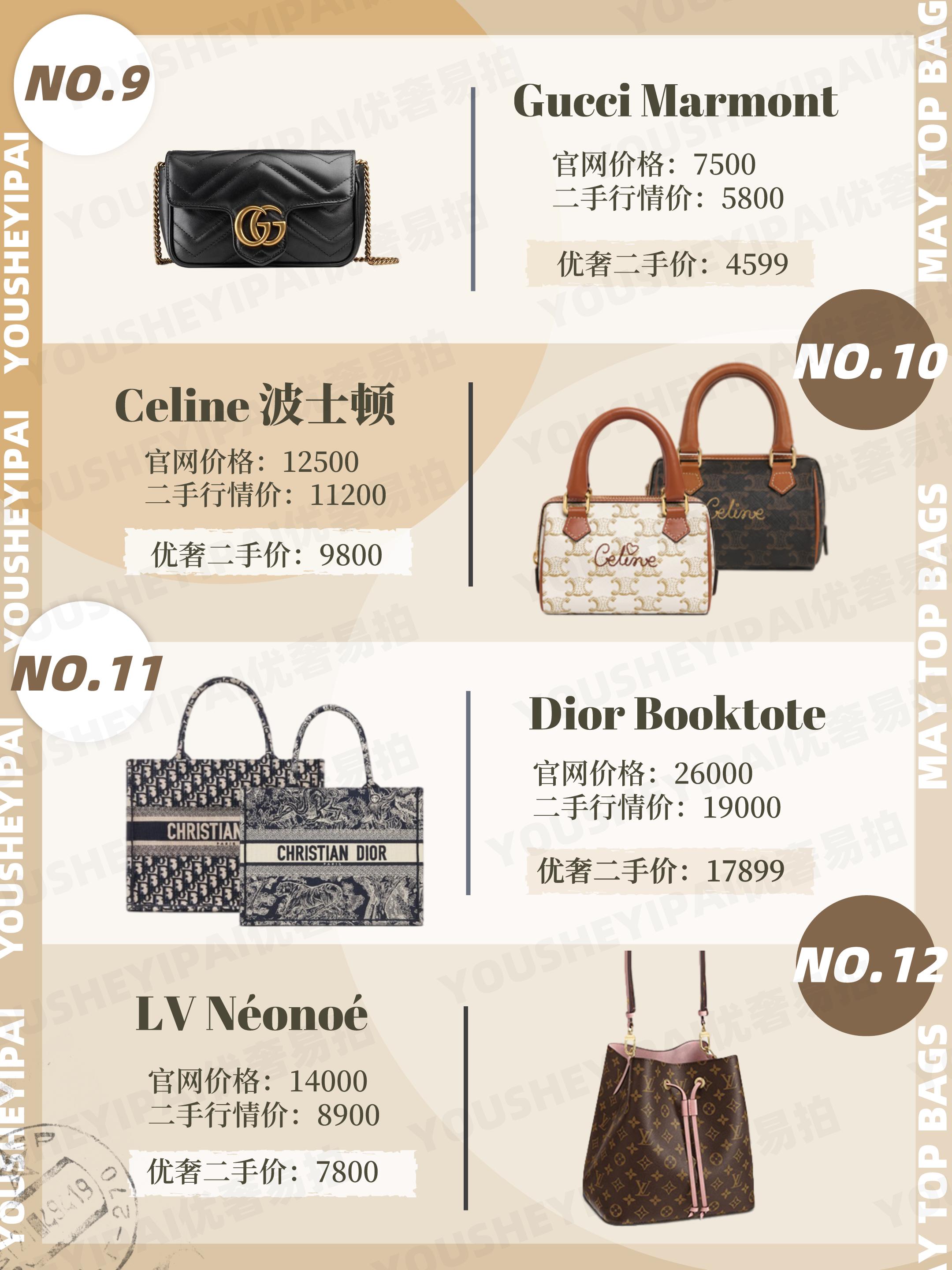 二手奢侈品种草｜5月大牌包包人气榜单出炉｜速速查收