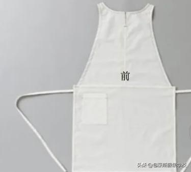 前后双面系带围裙效果附图纸,宝宝前后双面系带围裙