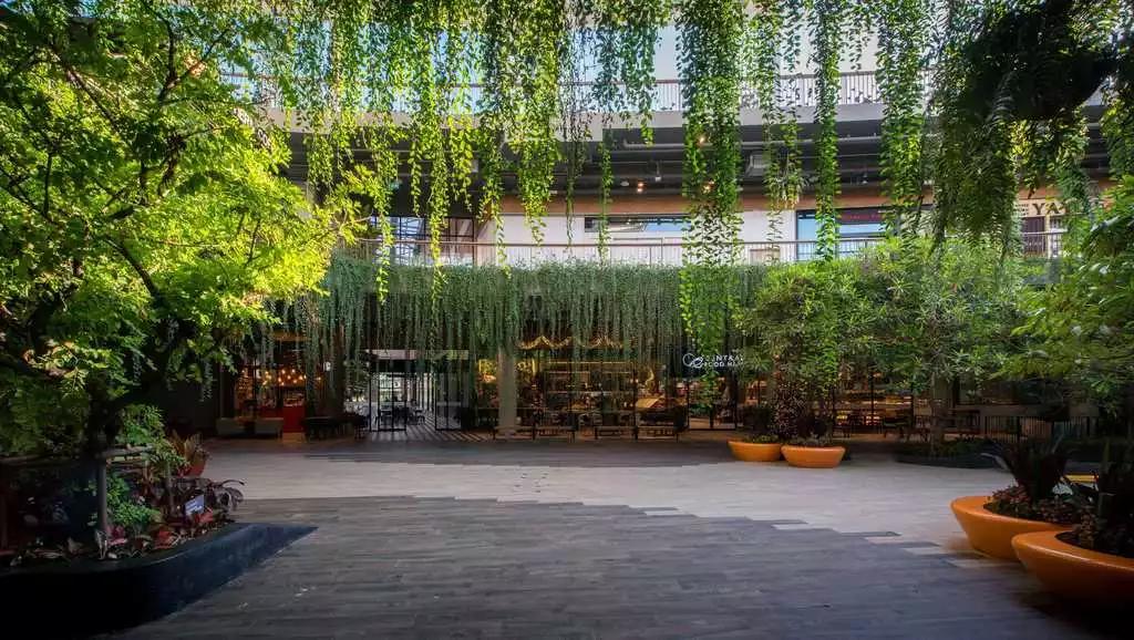 六七十年代商业街景观设计,复古商业街景观设计