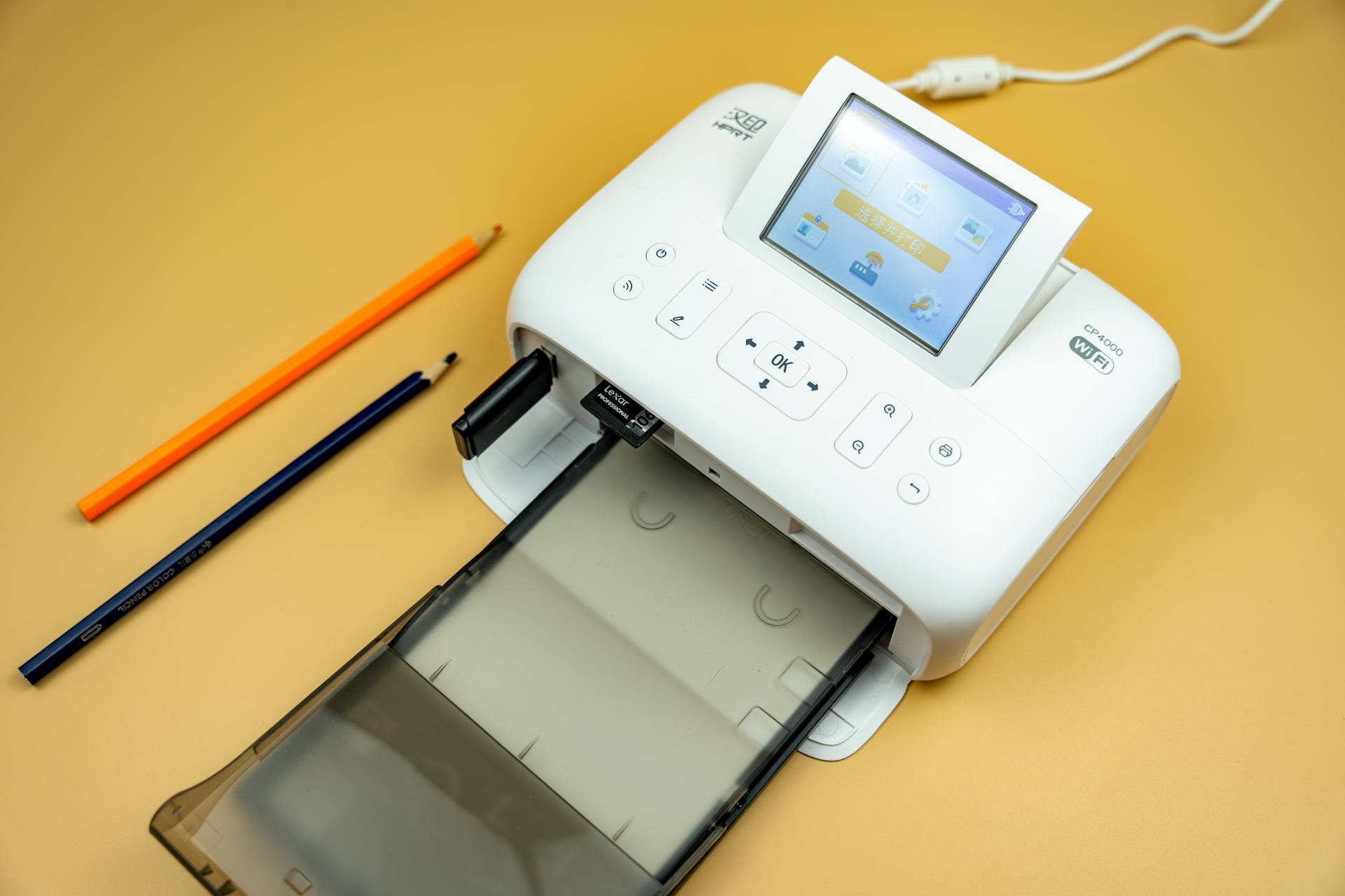 汉印照片打印机cp4100使用教程,cp4000l小型照片打印机怎么使用