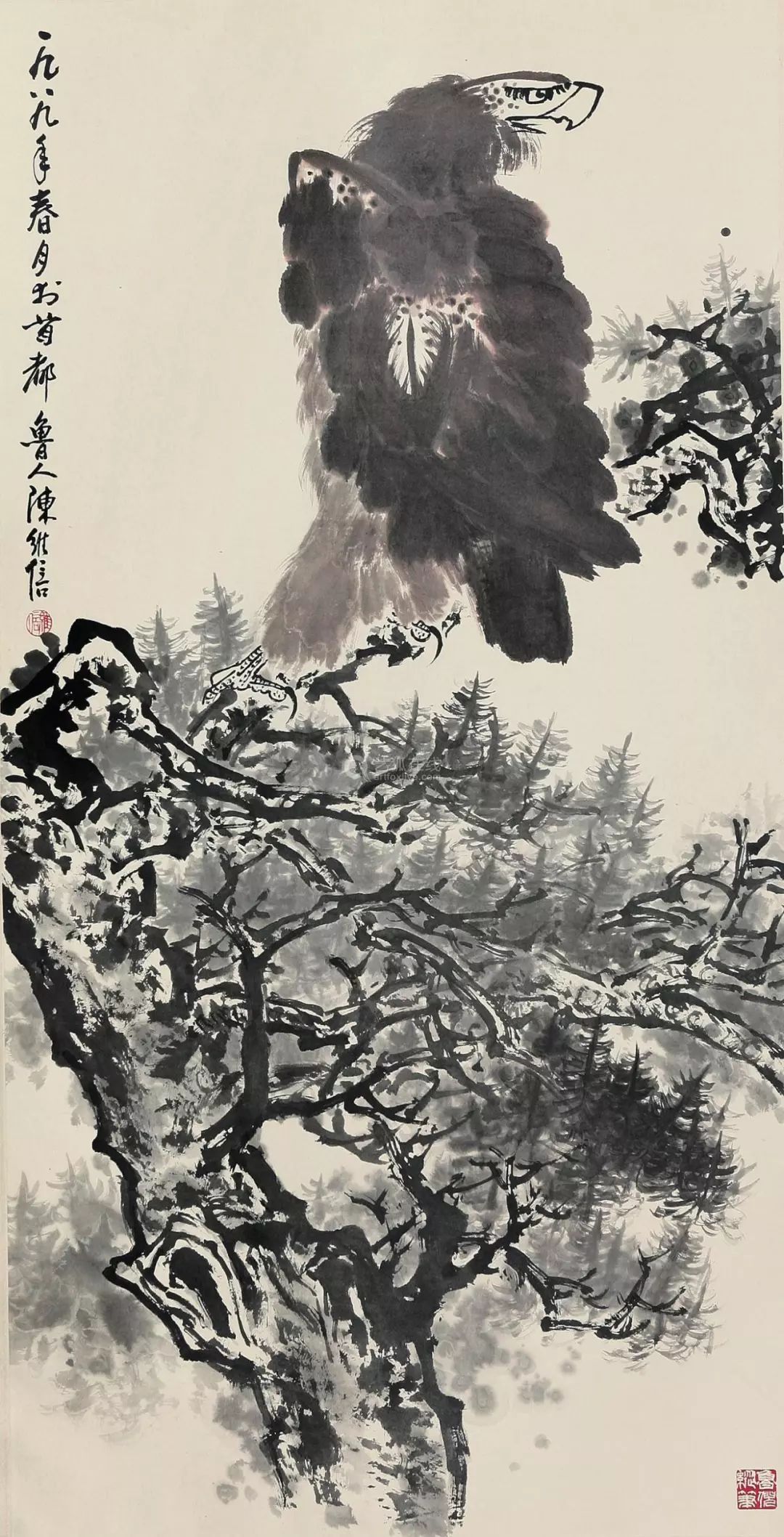 陈继儒山水画作品欣赏,陈良宗山水画作品欣赏