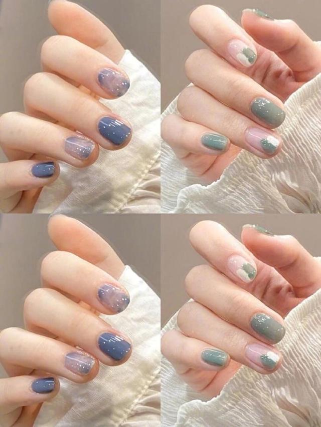 黑皮做什么颜色的美甲显白,美甲绿色配什么颜色最显白