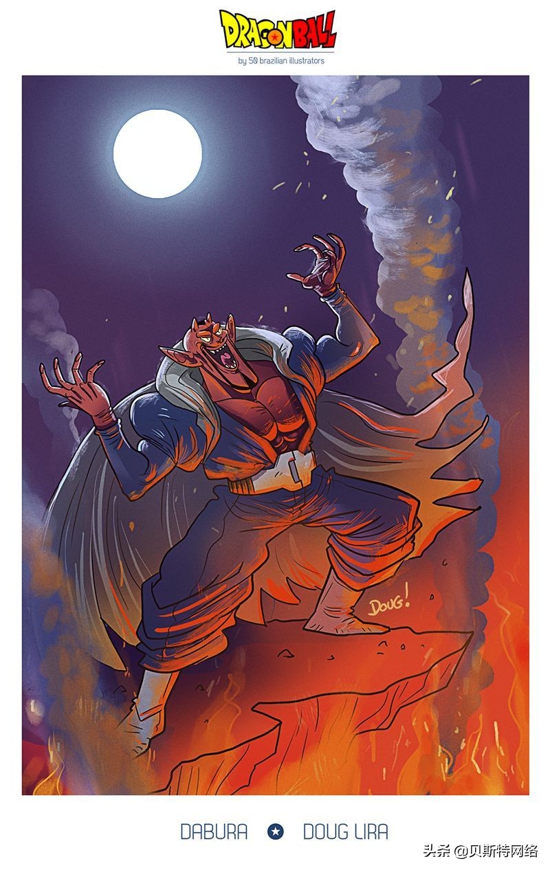 日本动漫插画师七龙珠,手绘龙珠经典插画