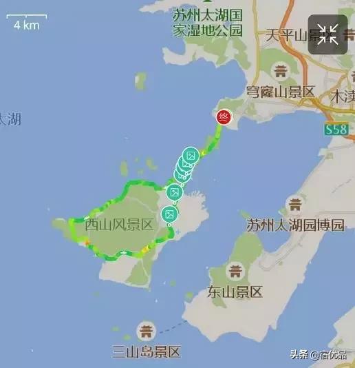 苏州西山免费游玩路线,环湖自驾苏州西山