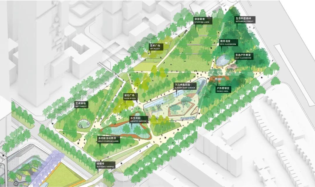 深圳湾超级总部基地绿化,深圳湾超级基地