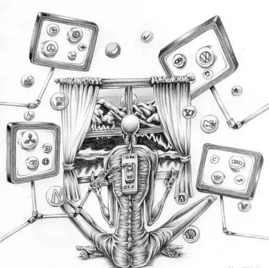 暗黑风格绘画人物素描,暗黑系插画100幅