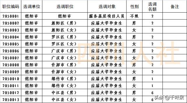 四川省选调生基层工作公告,四川省2020选调大学生到基层