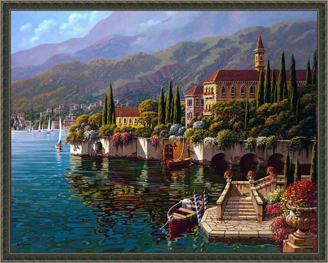 数字油画诗情画意,法国画家笔下的风景油画真明媚