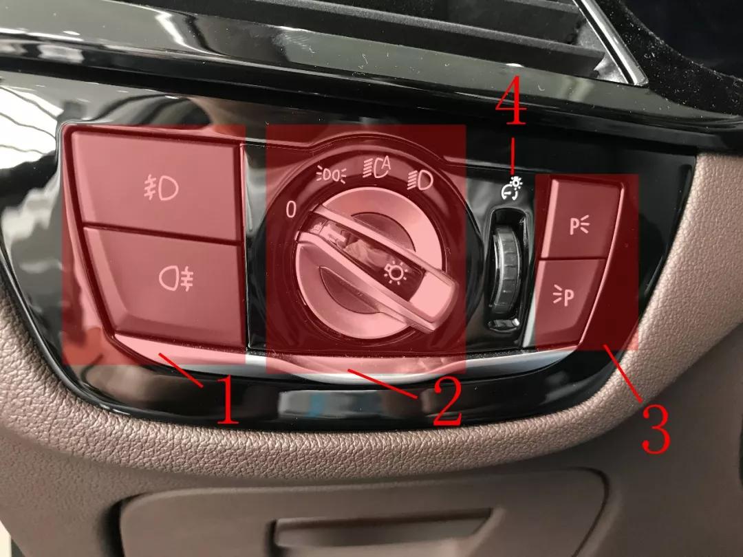 宝马车上的按键功能图解大全,宝马车内按键功能图介绍